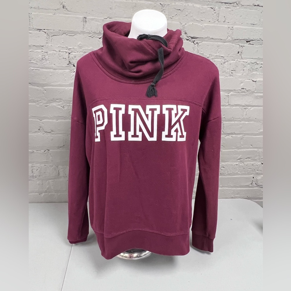 Victoria's Secret Maroon Cowl Neck Sweatshirt